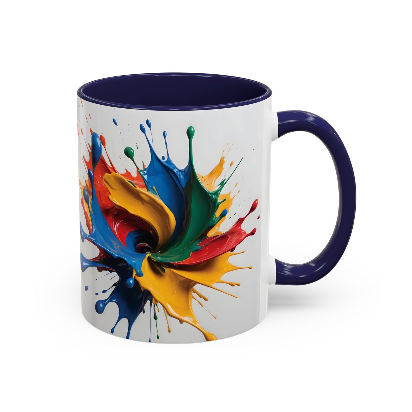 Coffee Mug: Splash of Joy Color Explosion Abstract Art Design
