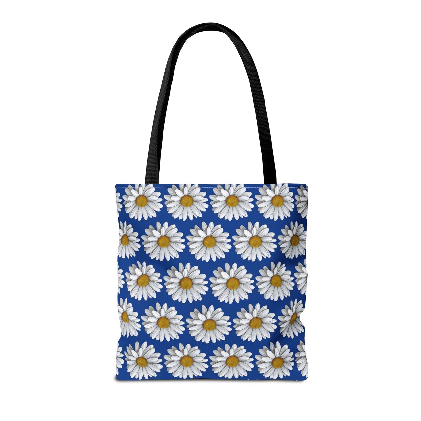 Daisy Tote Bag - White Floral Pattern Summer Fashion Accessory