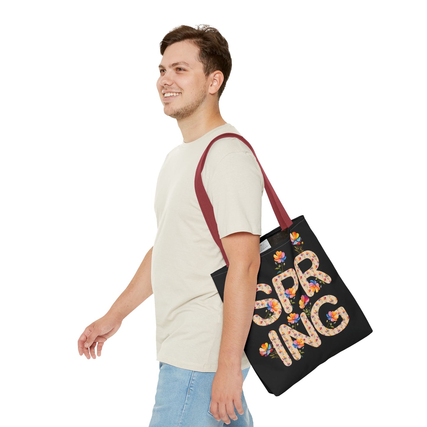 Spring Floral Tote Bag - Perfect for Everyday Use & Seasonal Outings