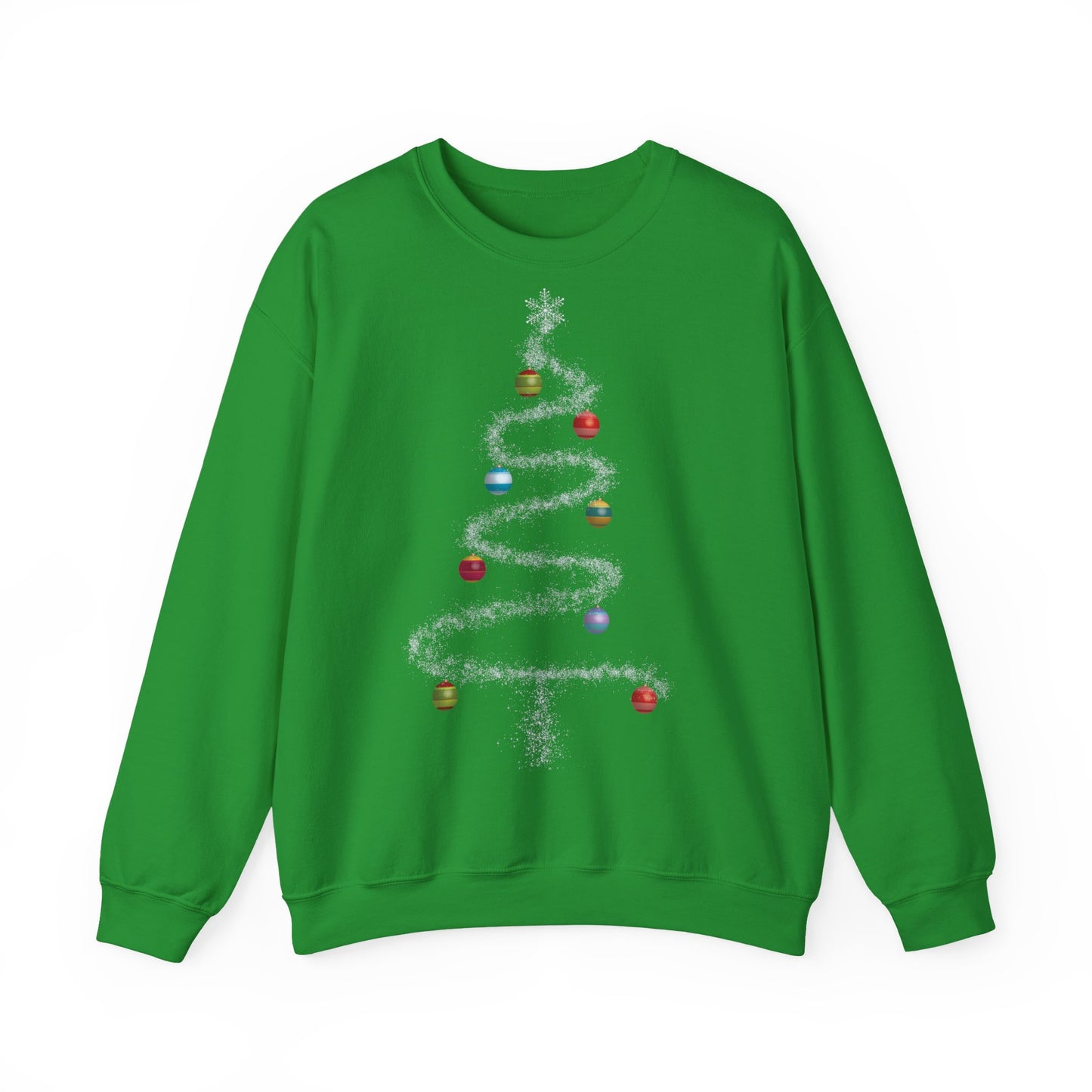 Cosmic Christmas: Where Stardust Dreams Become Holiday Magic - Christmas Tree Sweatshirt - Cozy Unisex Crewneck for Holiday Cheer