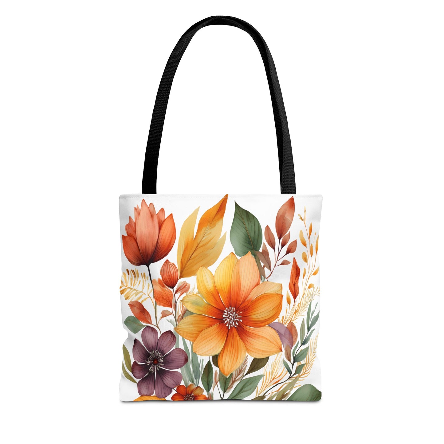 Boho Flowers 2 Tote Bag - Retro Vintage Style