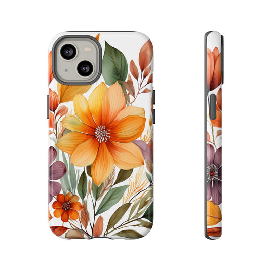 Phone Case - Flower Design Boho, Retro, Vintage Design