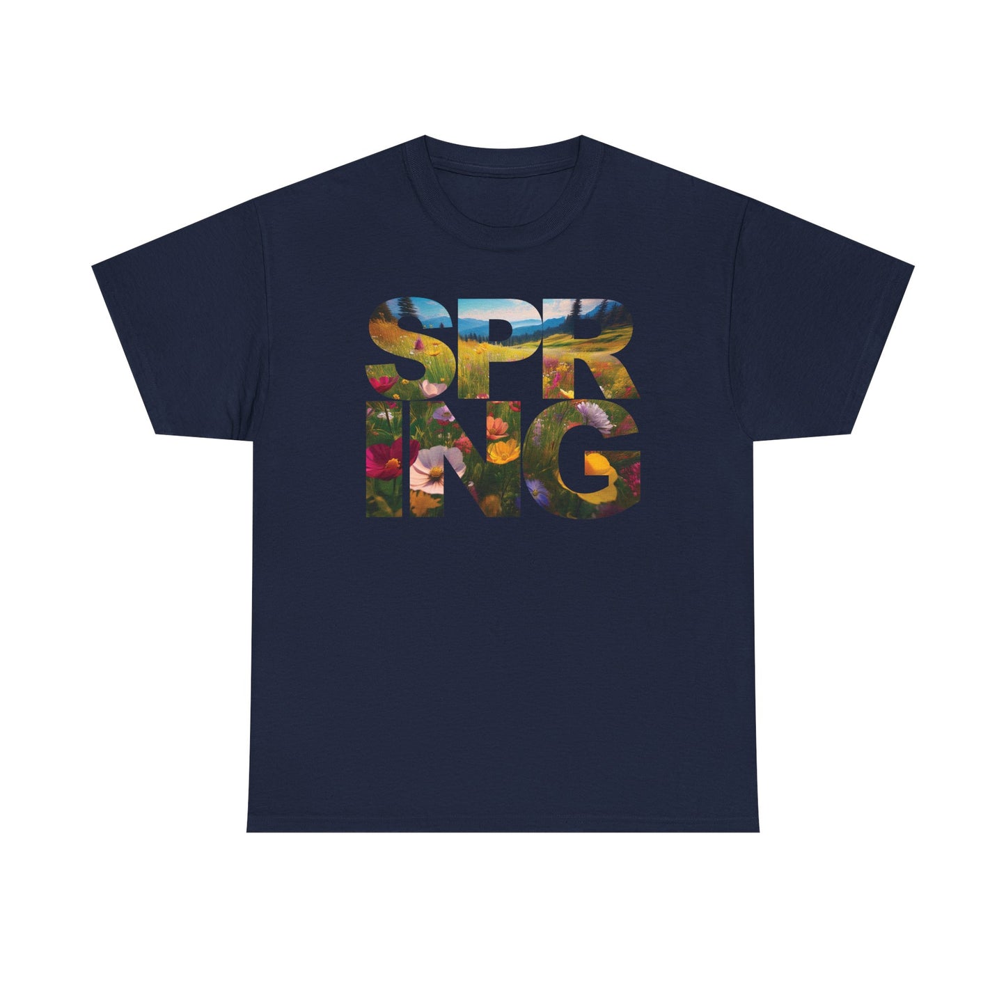 Spring - Unisex Tee - Spring Meadow Flower Design