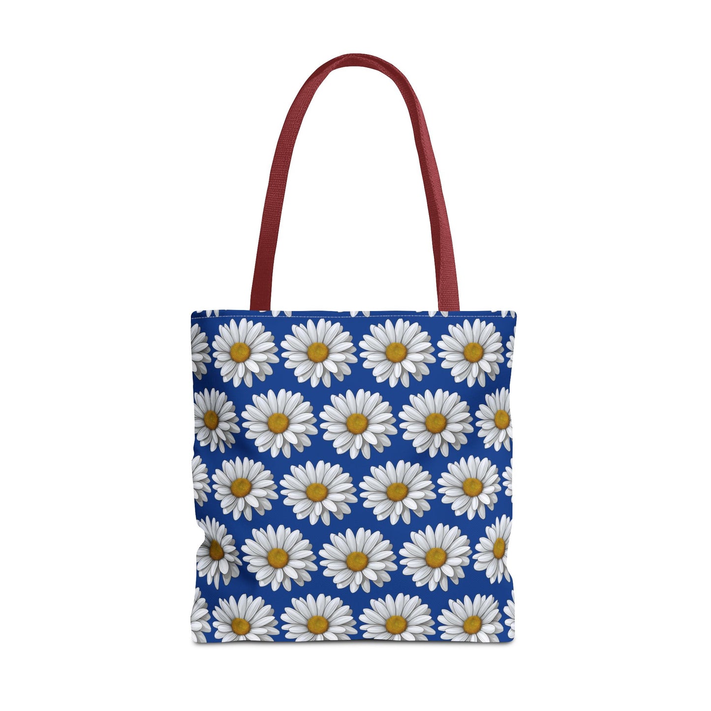 Daisy Tote Bag - White Floral Pattern Summer Fashion Accessory