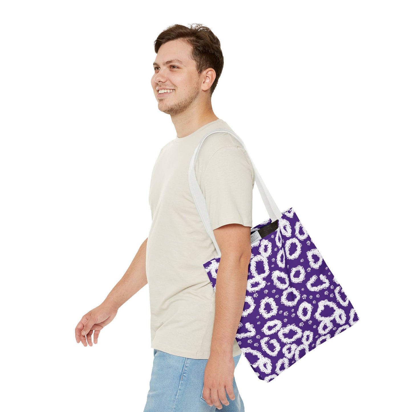 Purple Leopard Print Tote Bag - Stylish & Versatile for Everyday Use
