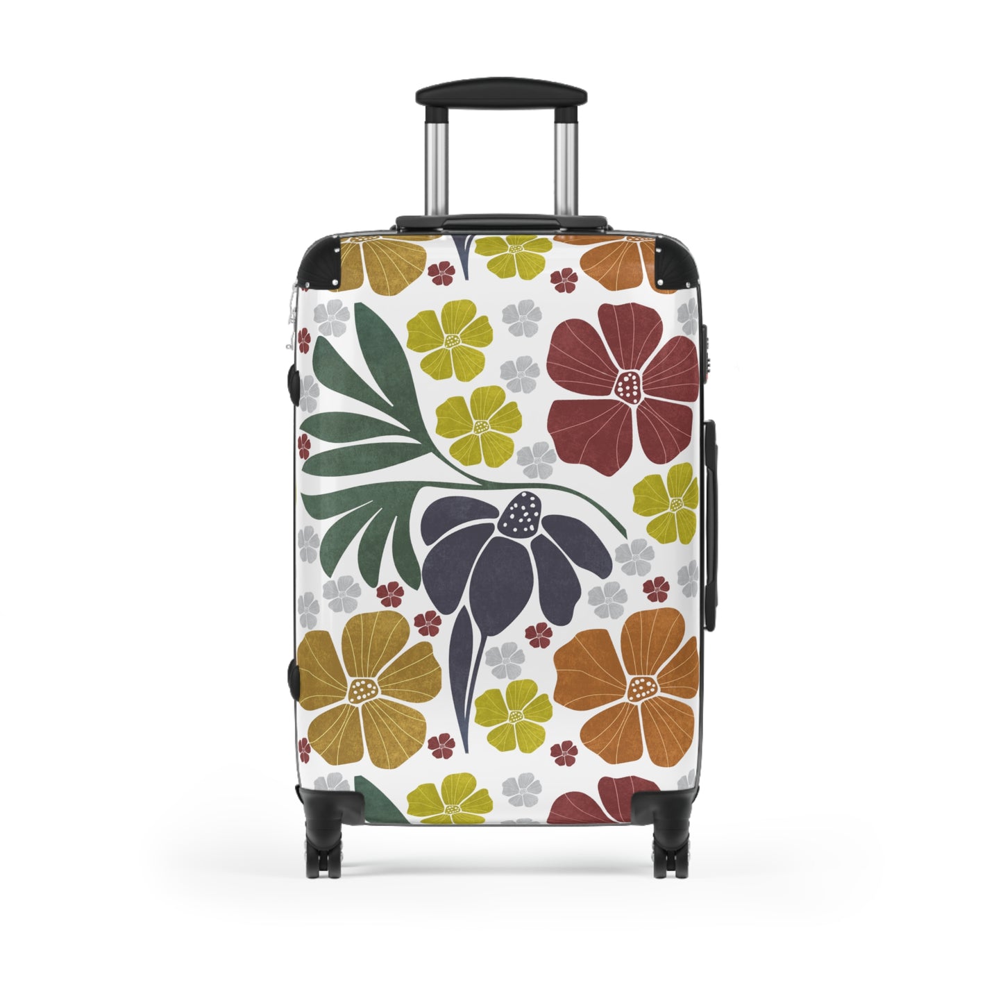 Suitcase Boho Floral Design Travel Bag