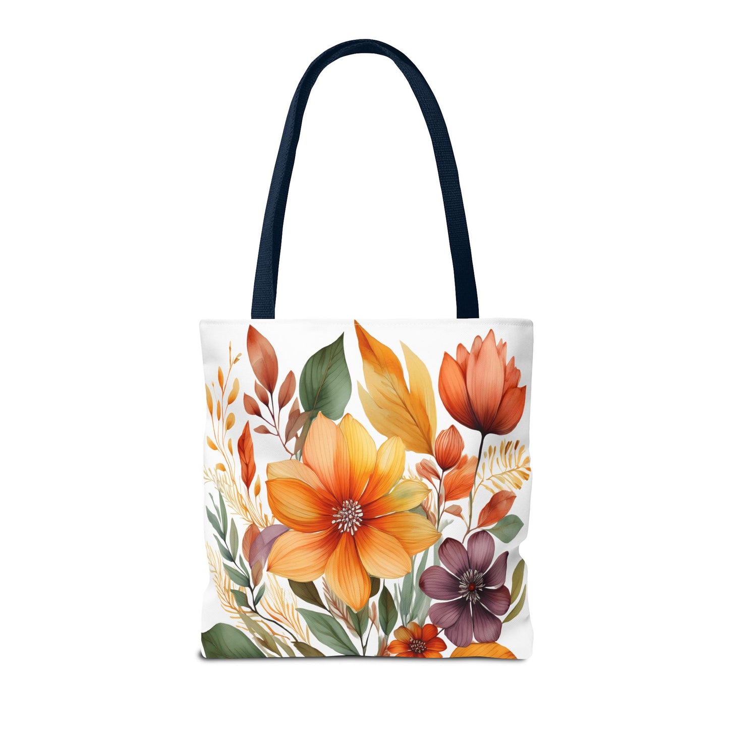 Boho Flowers 2 Tote Bag - Retro Vintage Style