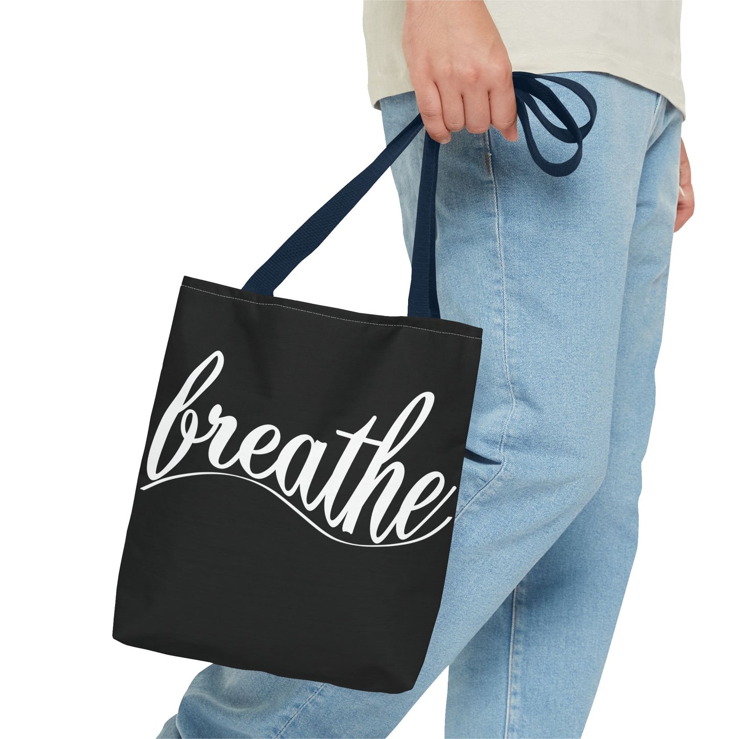 Inspirational 'Breathe' Tote Bag - Motivational Everyday Carry