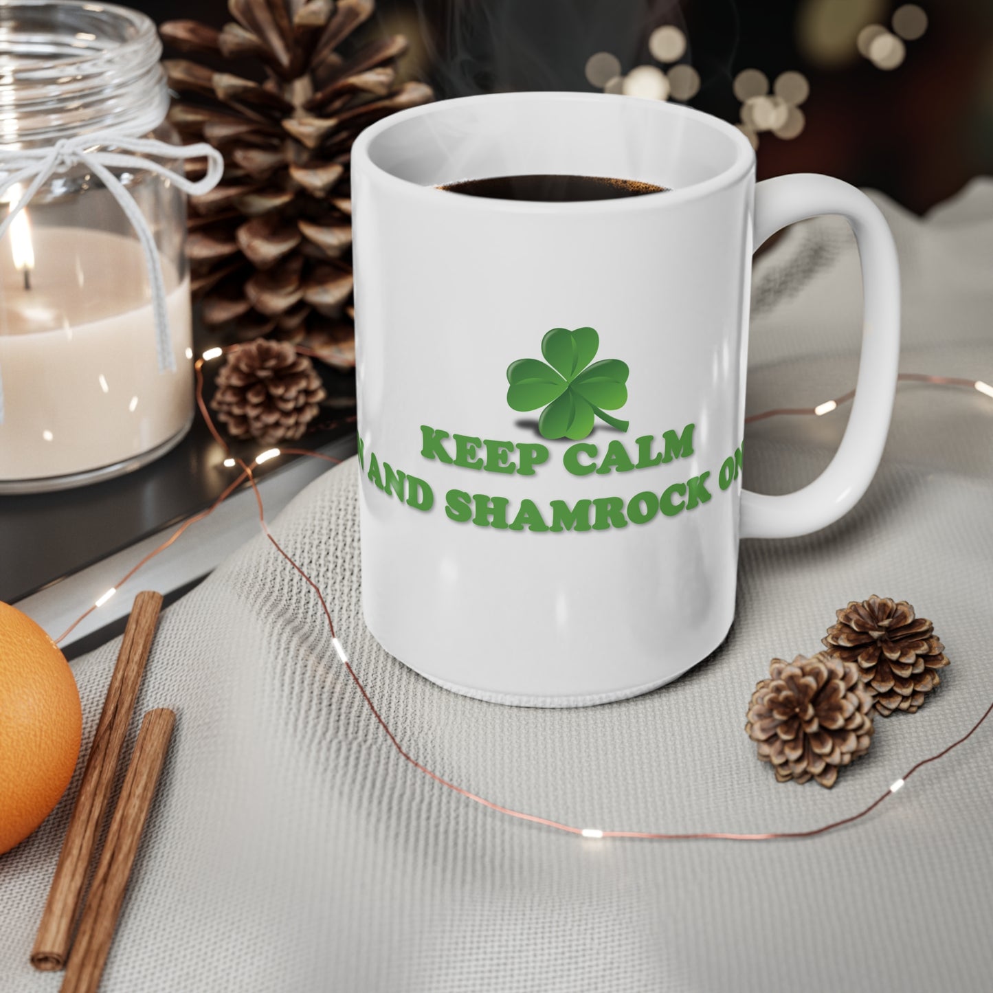 St Patrick's Day Mug - Keep Calm and Shamrock On