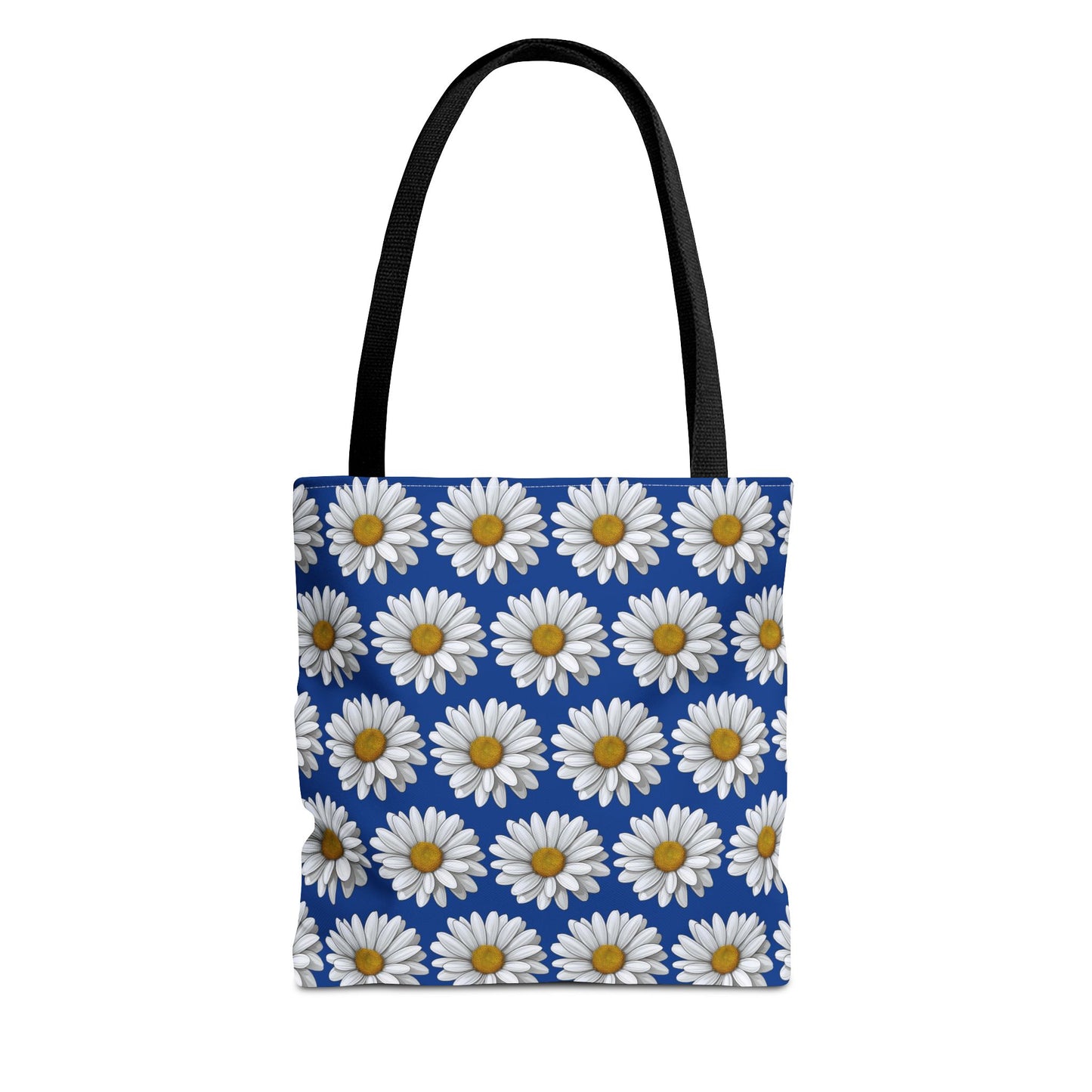 Daisy Tote Bag - White Floral Pattern Summer Fashion Accessory