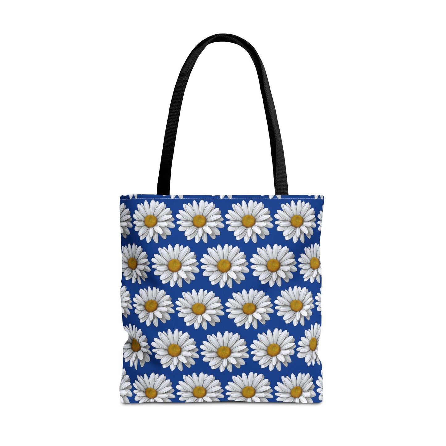 Daisy Tote Bag - White Floral Pattern Summer Fashion Accessory