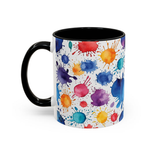 Coffee Mug: Splash Color Explosion Abstract Art Design
