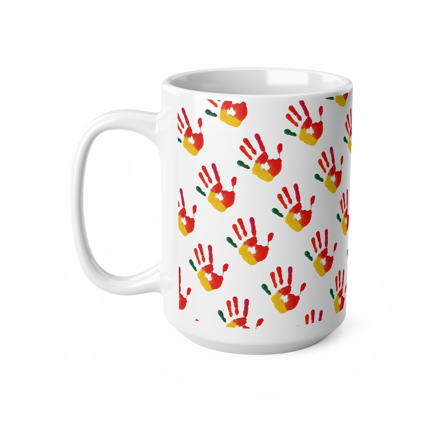 Mug - Colorful Handprints Coffee Cup 11oz/15oz