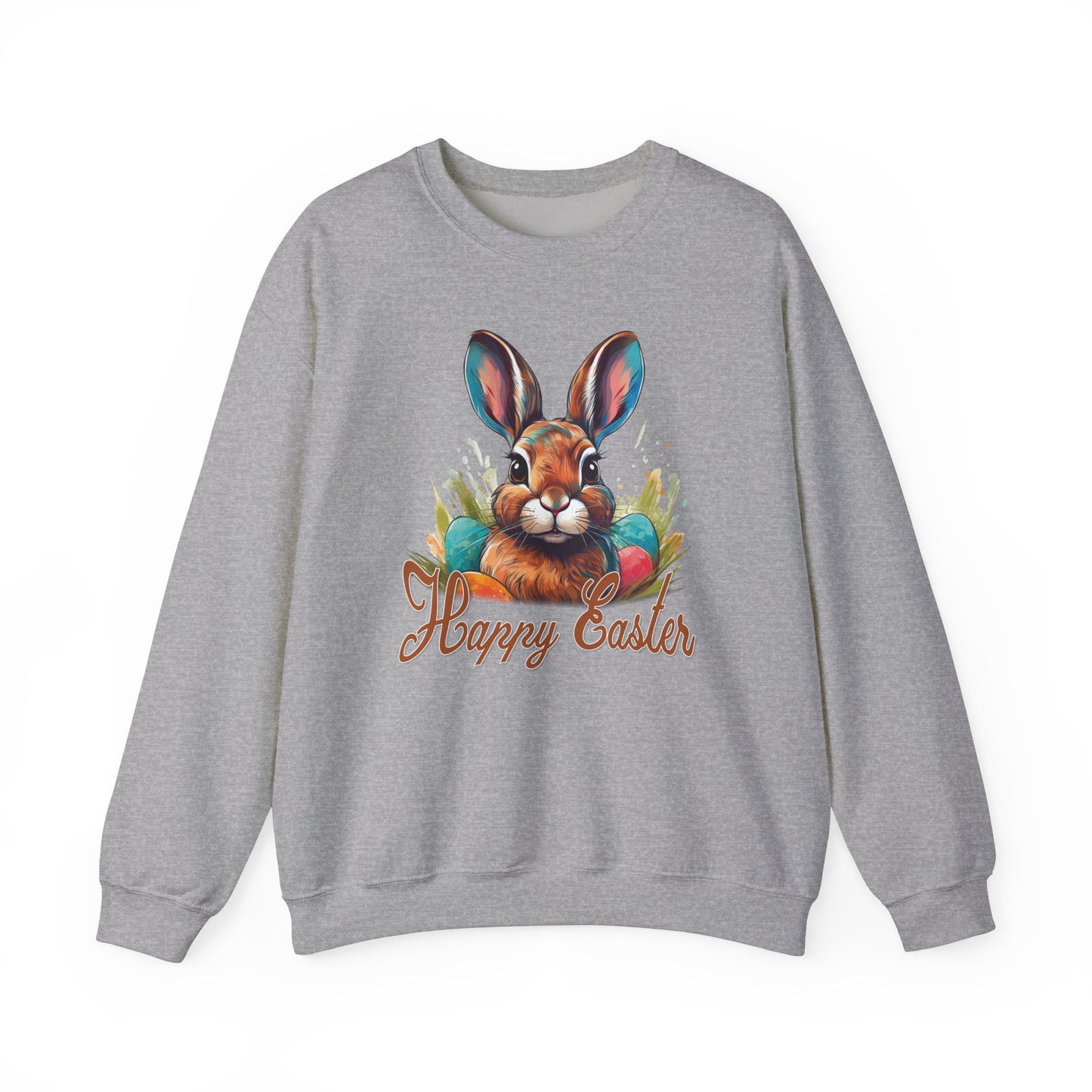 Easter - Happy Easter Bunny Design Crewneck Sweatshirt