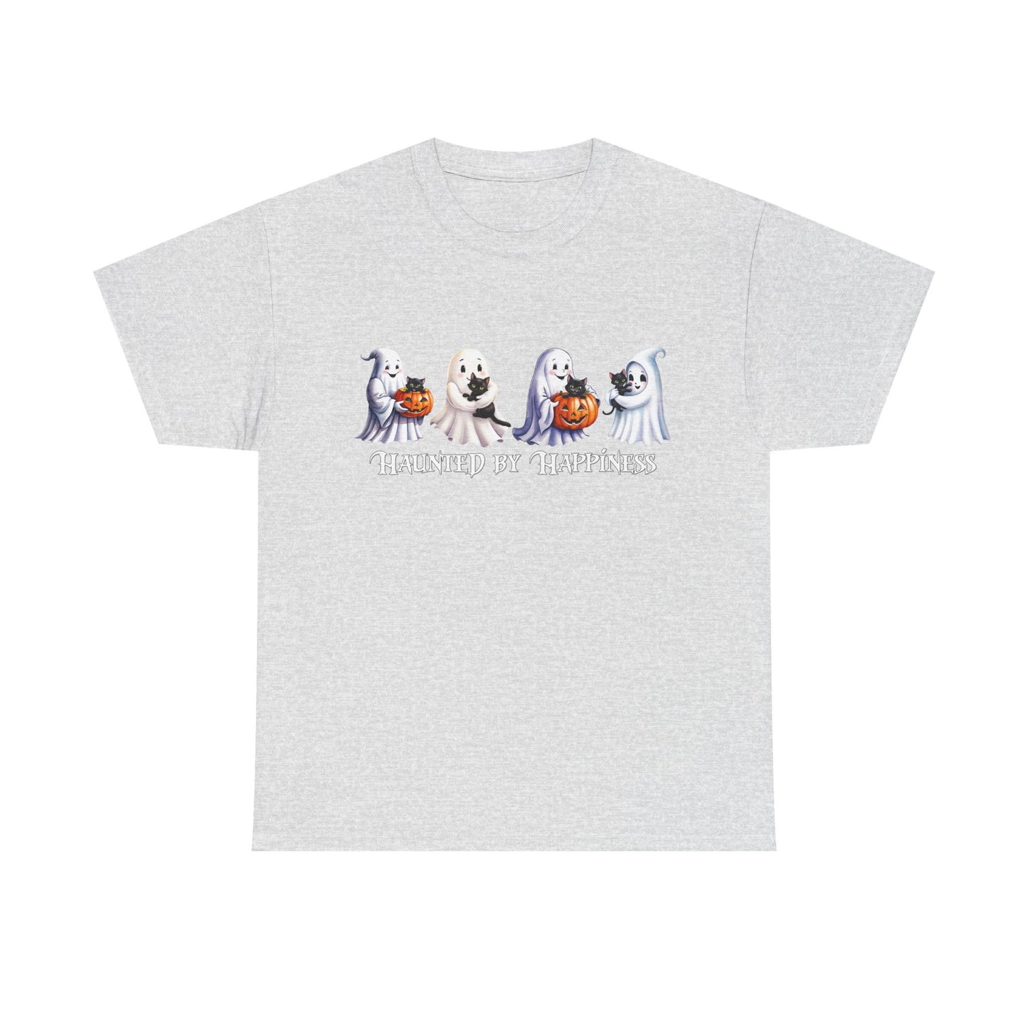 👻 Haunted by Happiness: Ghosts of Joy and Candy - Halloween Ghosts Unisex Heavy Cotton Tee, Spooky Shirt, Fall Fashion, Halloween Costume, Cat Lovers Gift, Trick or Treat T-shirt, Cute [...]