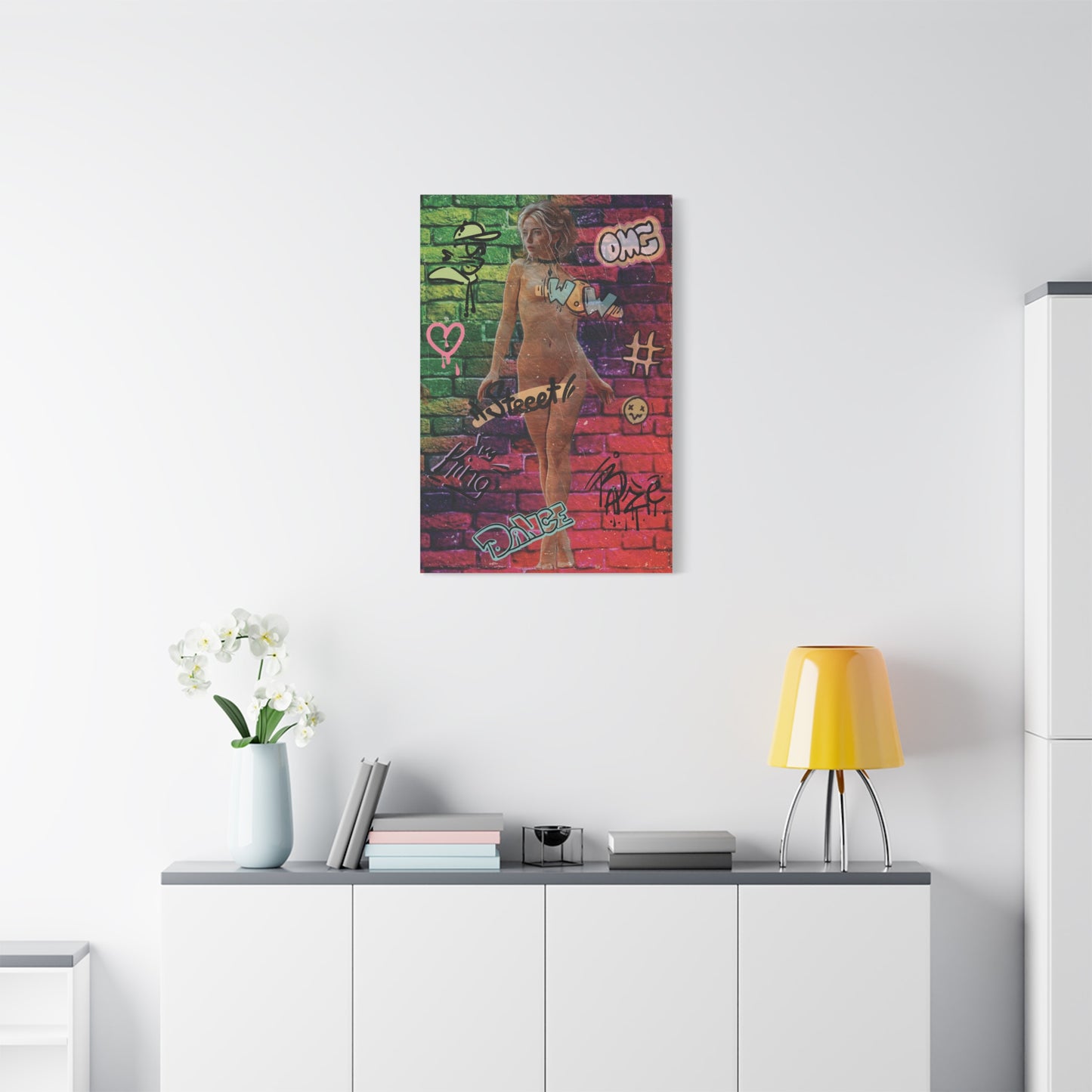 'Unapologetically Alive': Color, Chaos & Confidence - Street Art Canvas Wall Decor