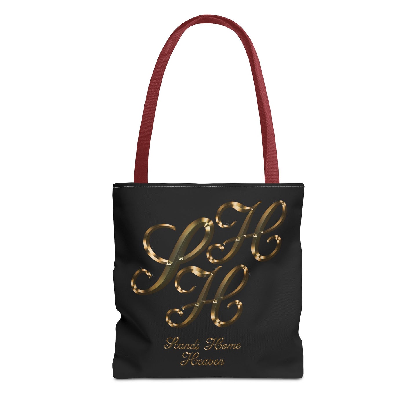 Tote Bag - Golden colored Scandi Home Heaven Designer Logo
