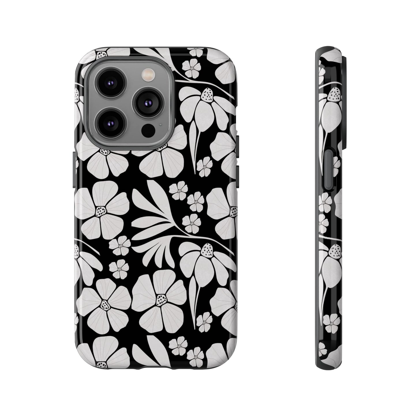 Phone Case - Boho, Retro, Vintage Flower Design Pattern