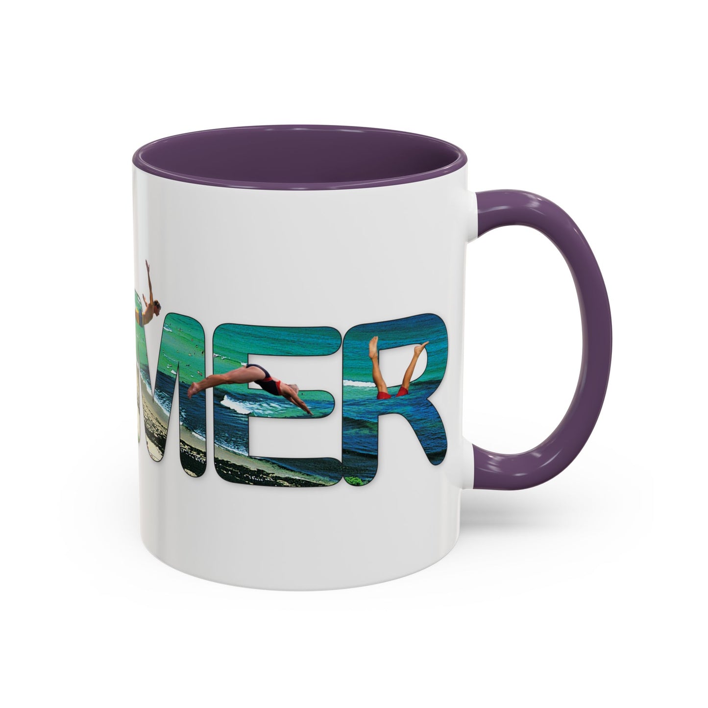 Summer Vibes Accent Coffee Mug - 11oz & 15oz - Perfect for Beach Lovers