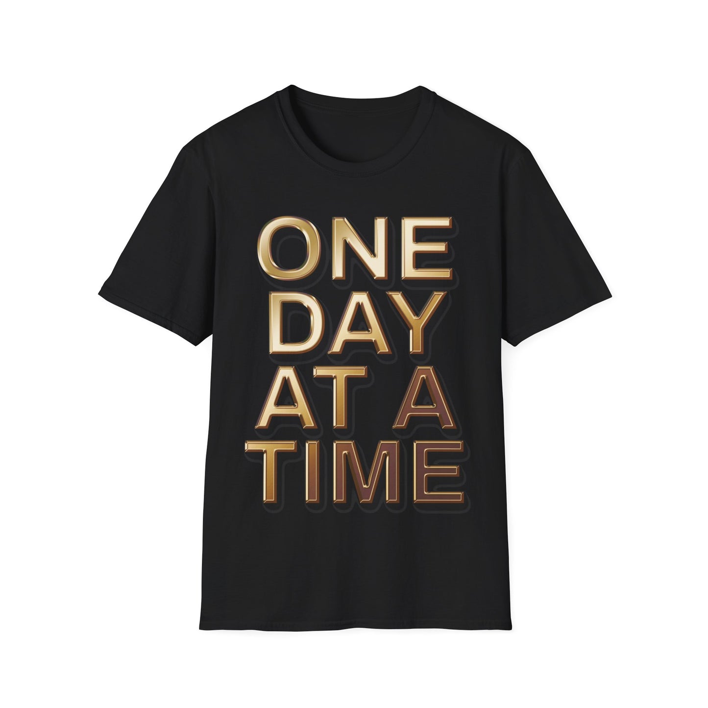 Motivational Quote T-Shirt | One Day at a Time | Unisex Inspirational Tee | Gift for Friends | Casual Wear