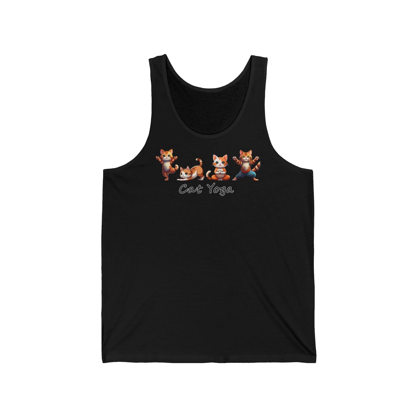 Cat Yoga Unisex Jersey Tank - Fun & Comfy Activewear for Cat Lovers