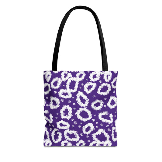 Purple Leopard Print Tote Bag - Stylish & Versatile for Everyday Use