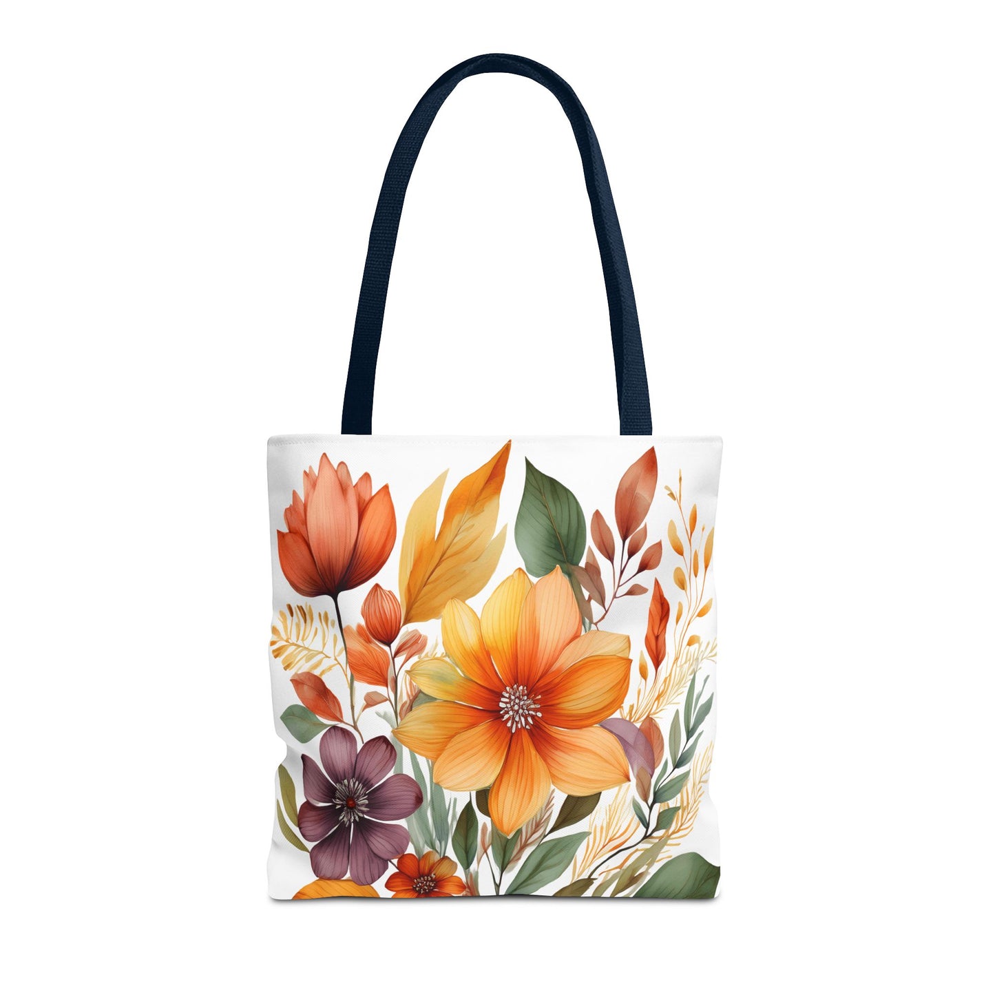 Boho Flowers 2 Tote Bag - Retro Vintage Style