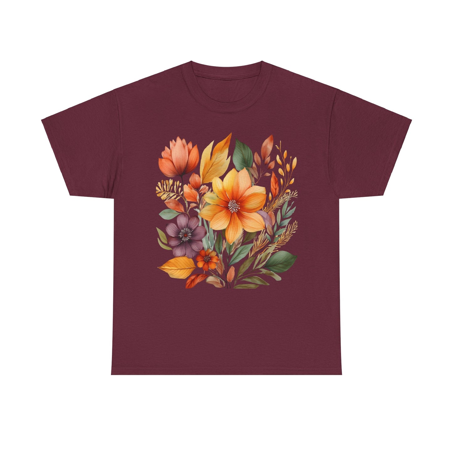 Bloom with Courage Floral Design -  Floral Tee
