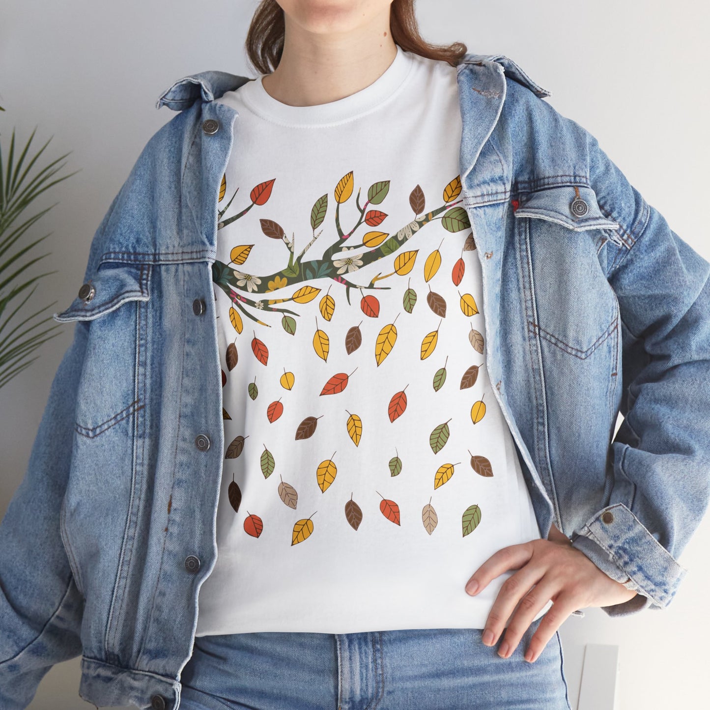 Fall Leaves Unisex Heavy Cotton Tee
