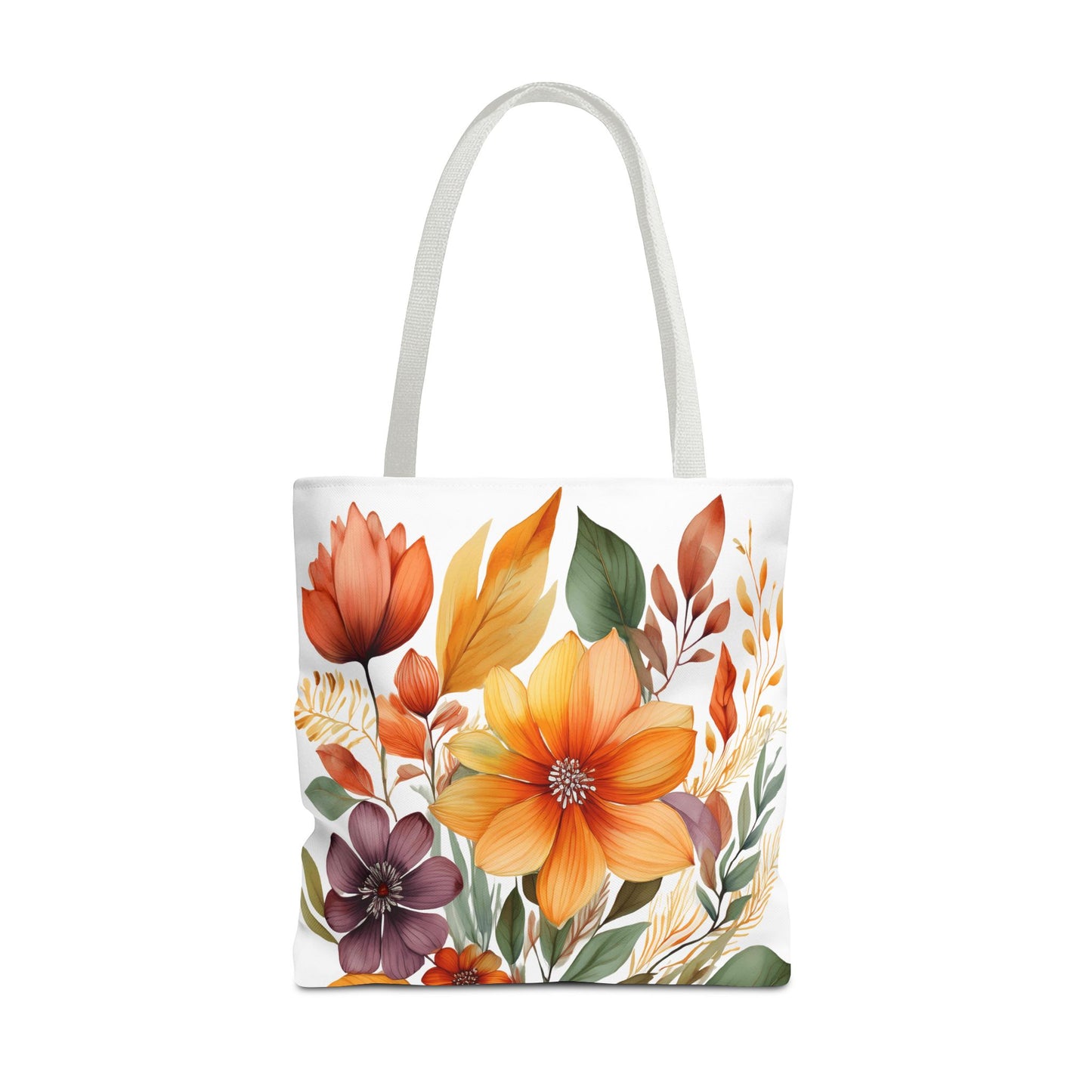 Boho Flowers 2 Tote Bag - Retro Vintage Style