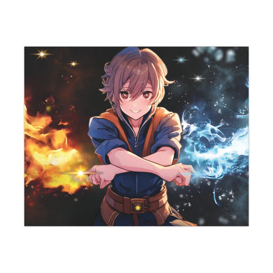 Elemental Magic Matte Poster | Fantasy Art Wall Decor for Gamers & Anime Fans