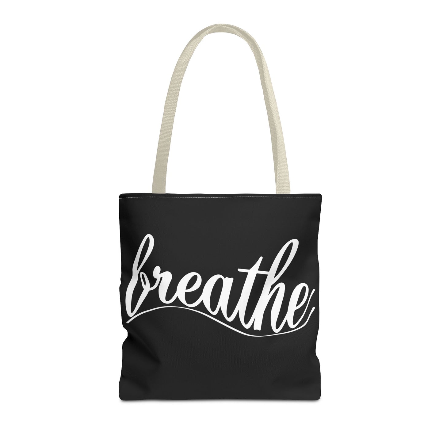 Inspirational 'Breathe' Tote Bag - Motivational Everyday Carry