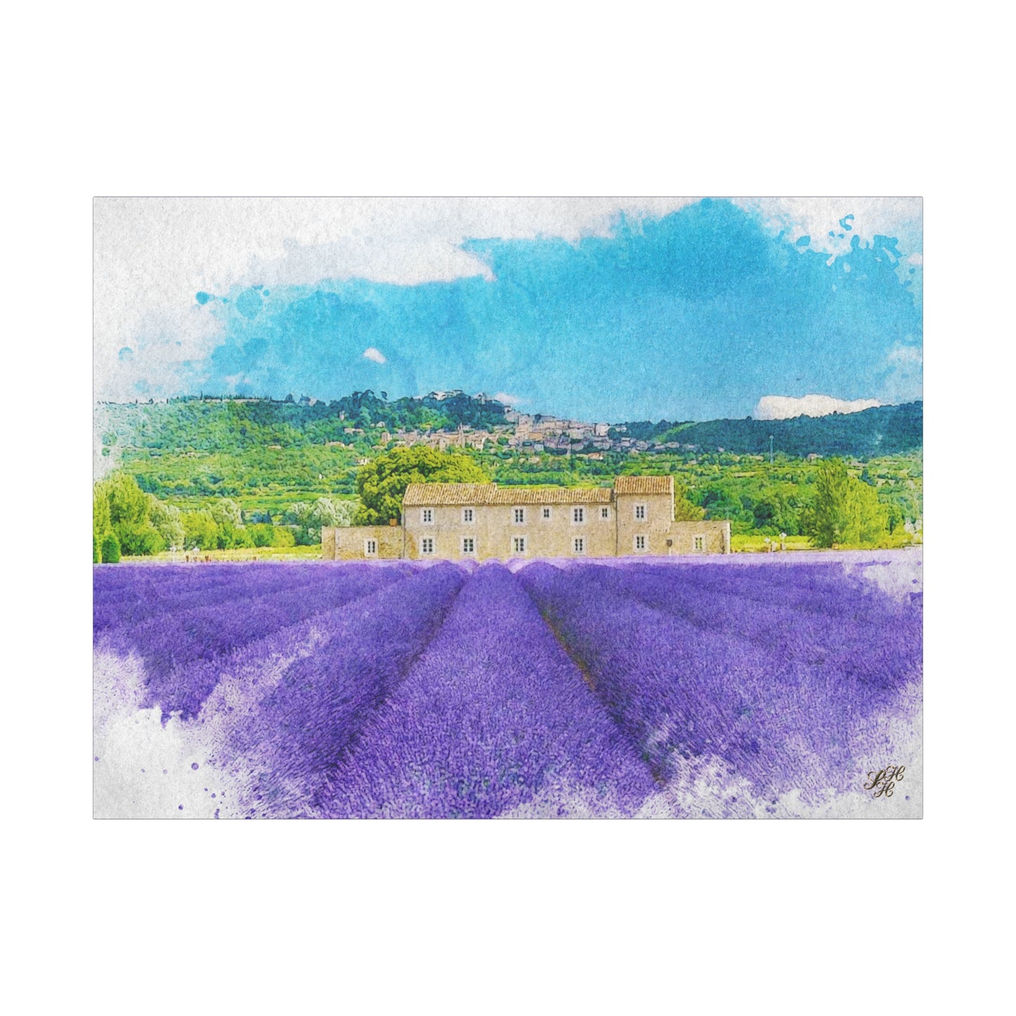 Lavender Fields Canvas Print - Serene Botanical Wall Art