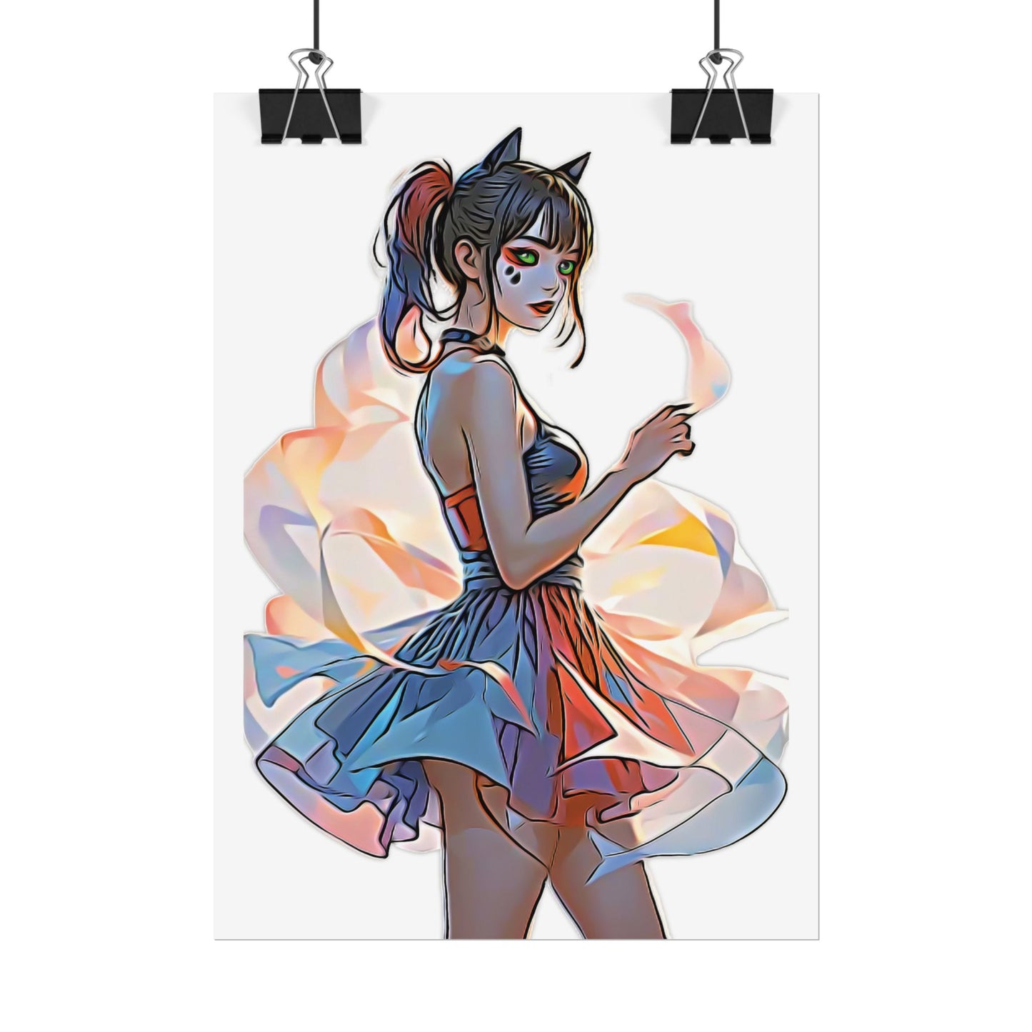 ✨Moonlit Grace: Anime Catgirl Aura for Casual Wear, Posters, Mugs and much more - Vibrant Art Print, Aesthetic Wall Decor, Stylish Home Decor, Unique Gift, Anime Inspired Art, Perfect for Any Room