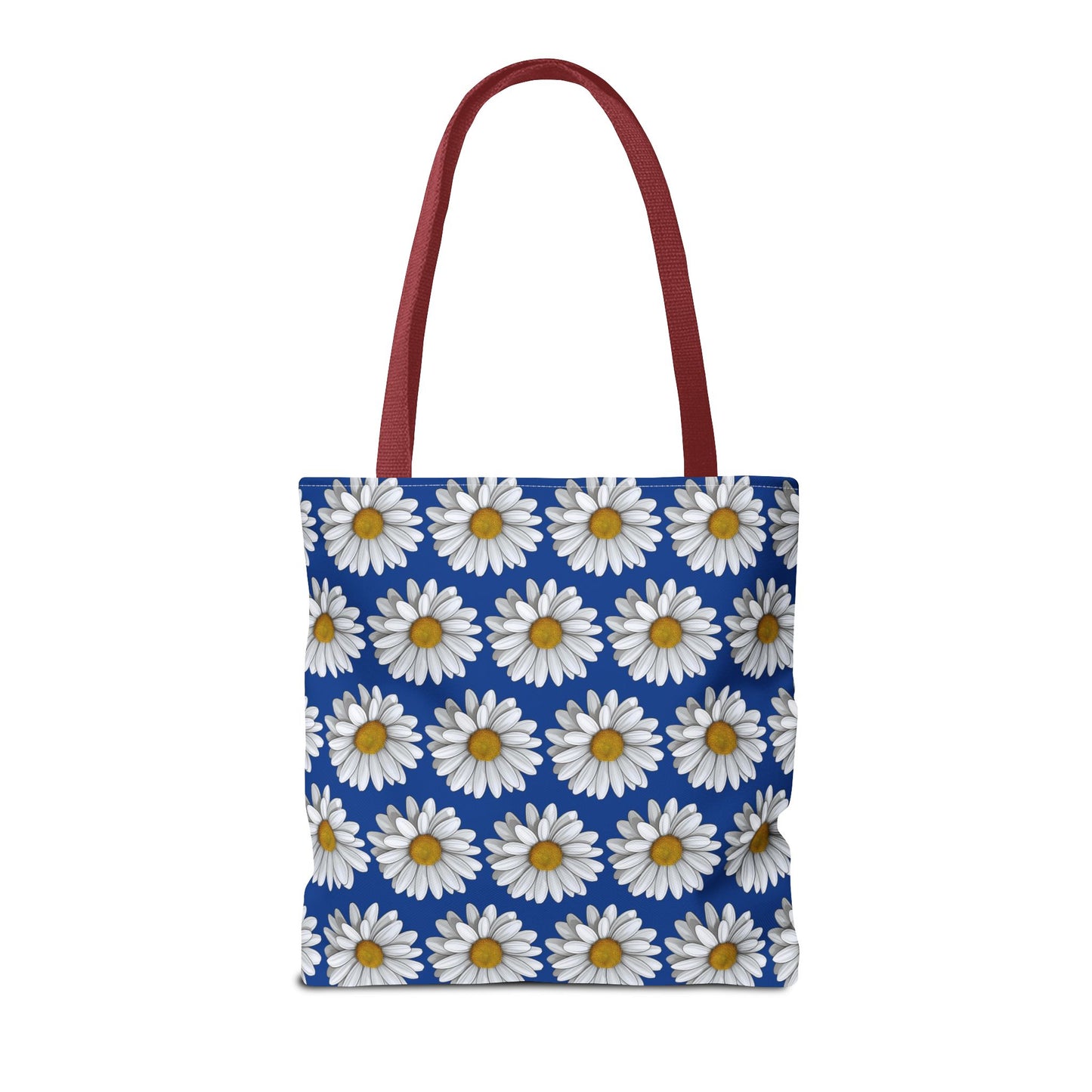 Daisy Tote Bag - White Floral Pattern Summer Fashion Accessory