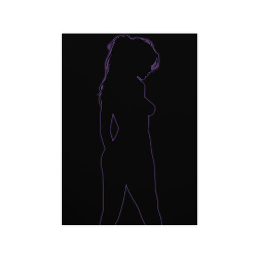 Elegant Silhouette Wall Art, Minimalist Portrait Poster, Modern Home Décor, Gallery Wall Artwork, Bedroom Decoration, Gift Idea