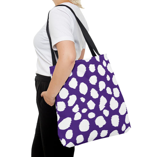 Chic Purple Leopard Print Tote Bag - Stylish & Versatile for Everyday Use