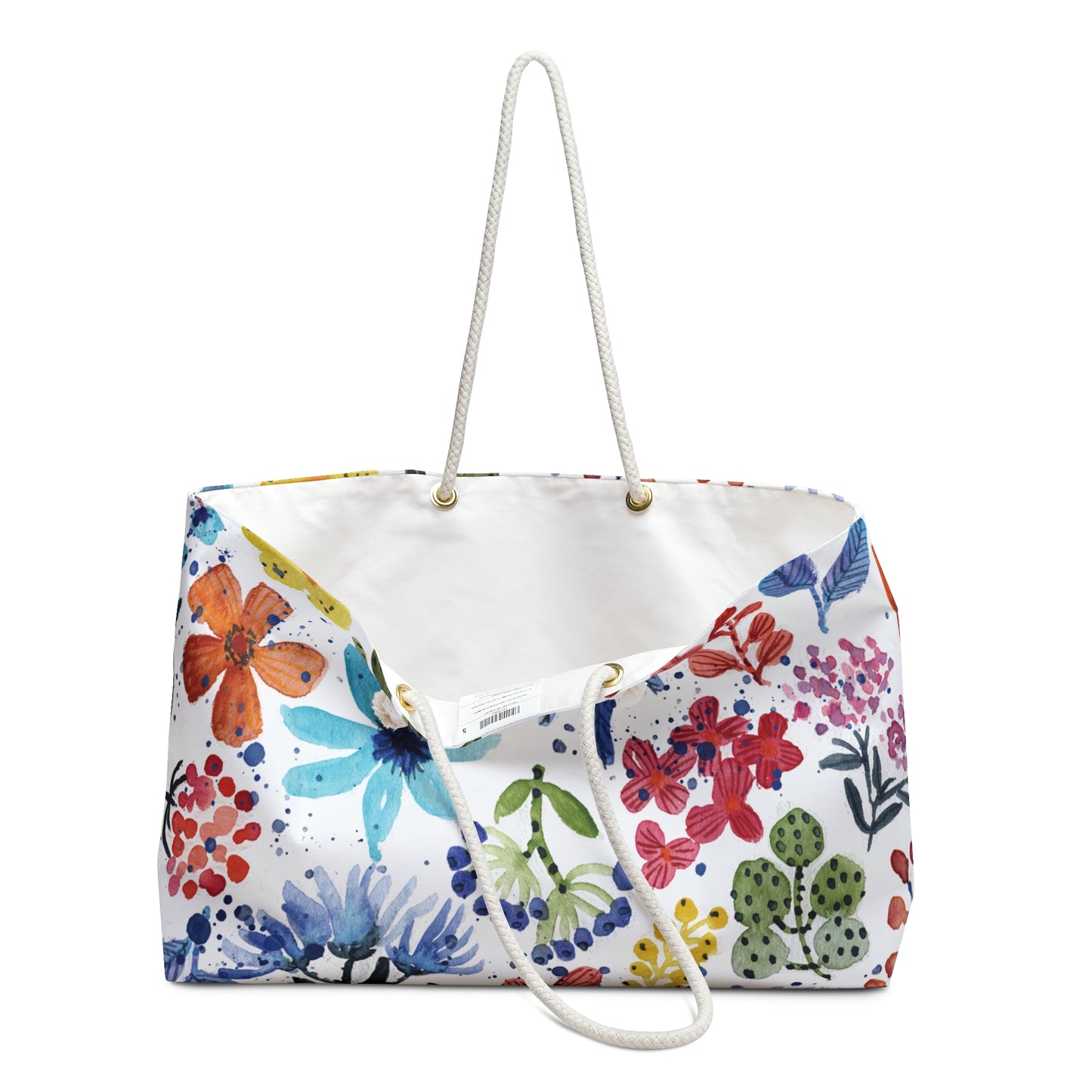 Colorful Floral Abstract Art Weekender Bag