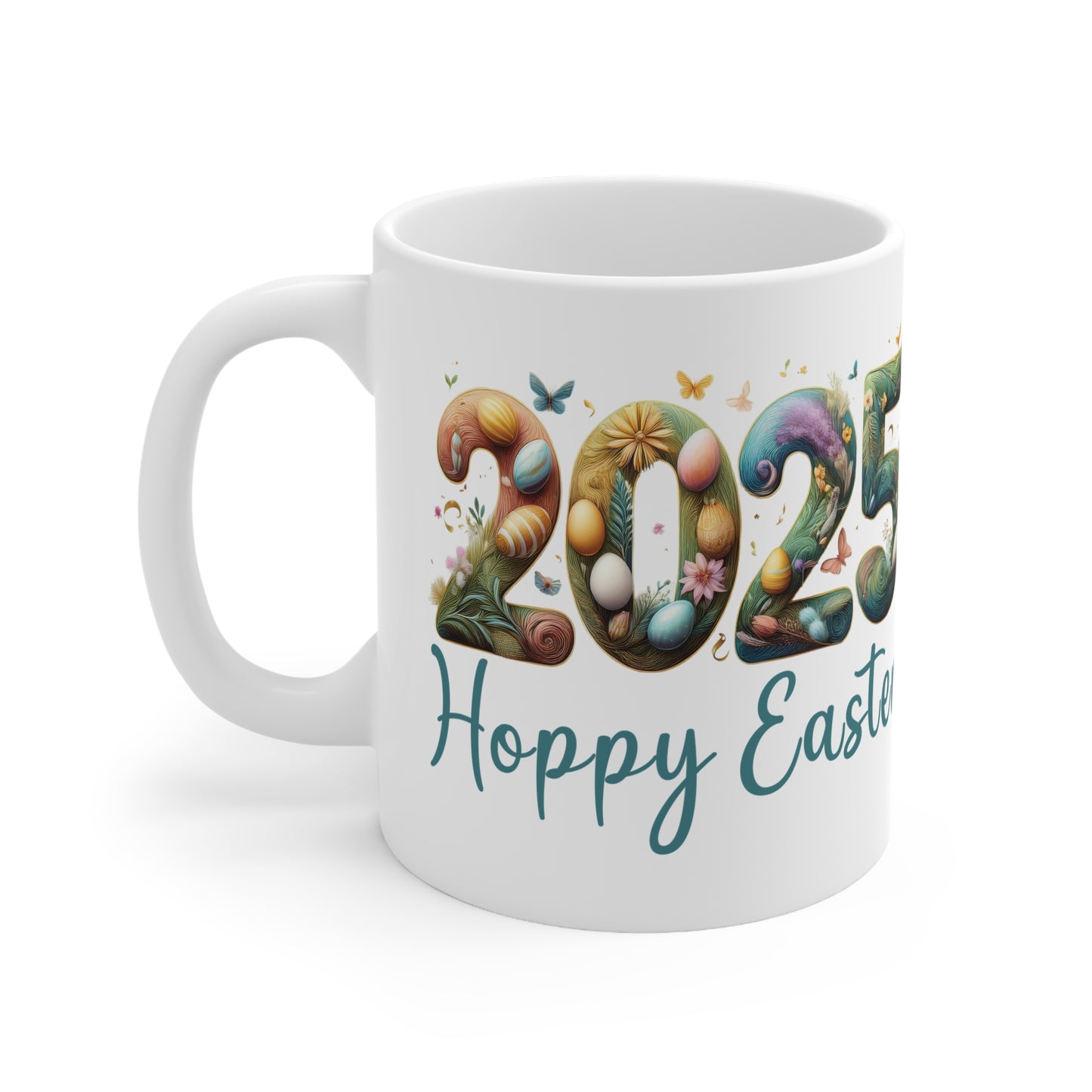 Mug - Hoppy Easter 2025 Ceramic Coffee Cup 11oz/15oz