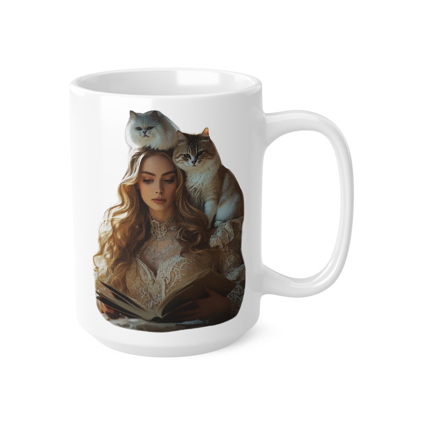 “Chapters & Companions: Peaceful Moments with Books, Cats, and Cozy Souls” - Enchanting Ceramic Coffee Mug Collection: Cozy Cat & Book Lover Designs, Perfect for Home, Office, Gifts, or Relaxing Moments