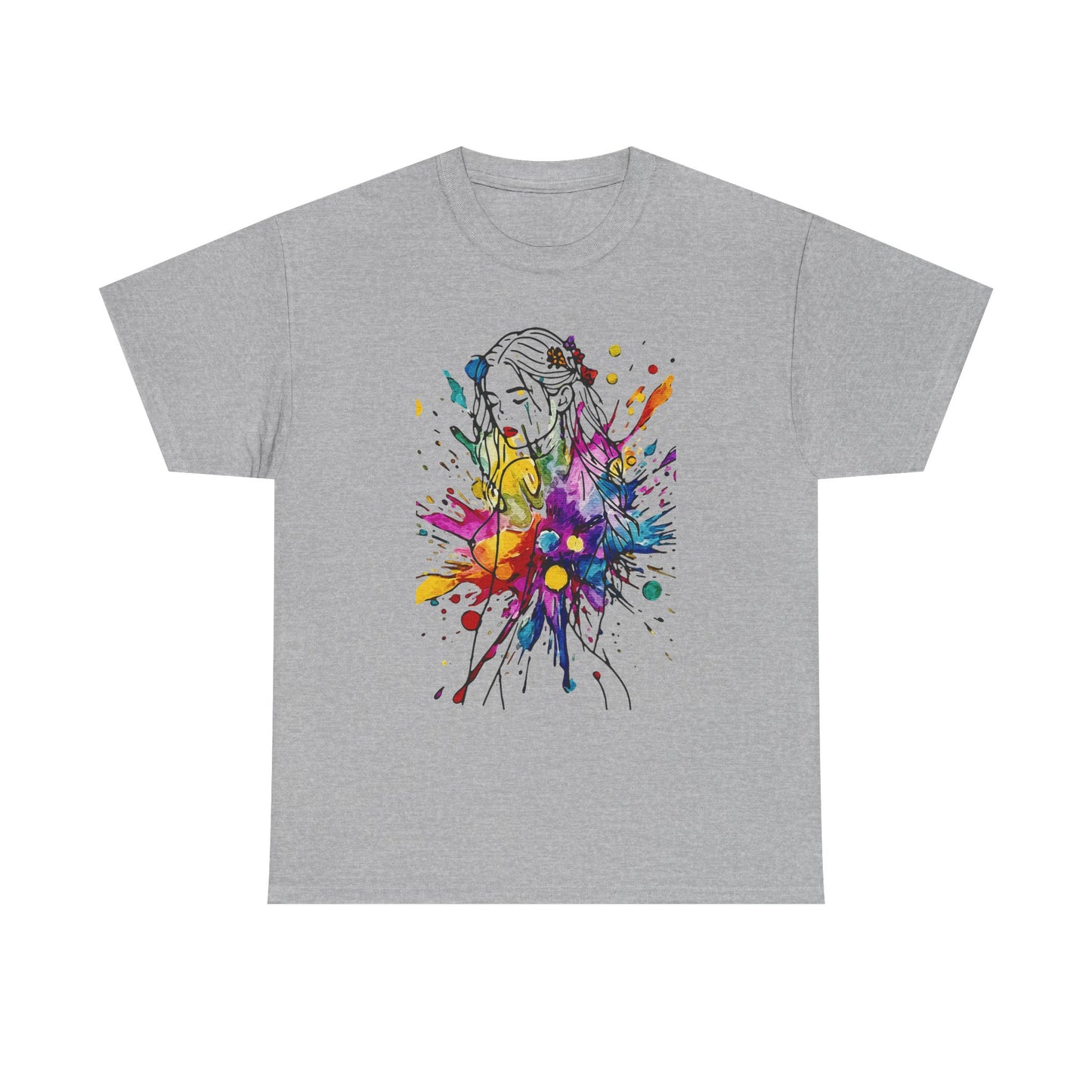 'Beauty Is Everywhere' — Celebrate Color, Confidence & Creative Joy - Colorful Artistic Unisex Heavy Cotton Tee, Vibrant Graphic Shirt, Graphic Tee, Unique Gift for Art Lovers, Casual Wear, Festival Clothing