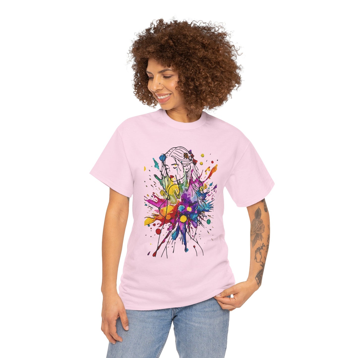 'Beauty Is Everywhere' — Celebrate Color, Confidence & Creative Joy - Colorful Artistic Unisex Heavy Cotton Tee, Vibrant Graphic Shirt, Graphic Tee, Unique Gift for Art Lovers, Casual Wear, Festival Clothing