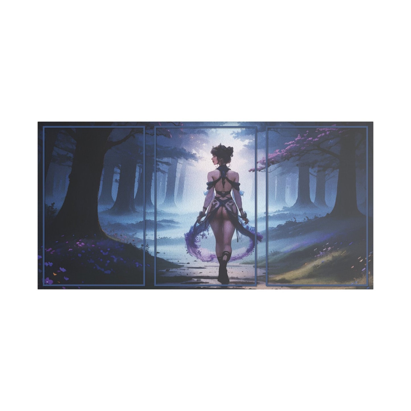 “Whispers of Courage: Into the Enchanted Unknown” - Enchanting Satin Canvas Wall Art, Mystical Forest Scene, Bohemian Home Decor, Gift for Art Lovers, Modern Living Room Accent, Unique [...]