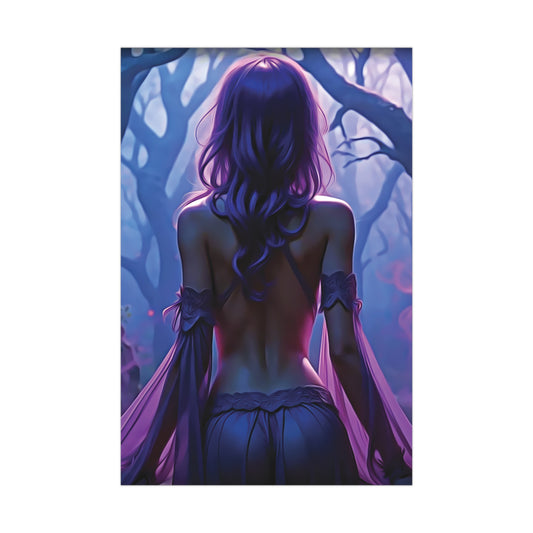 Whisper of the Mystic Woods – Where Magic Finds You 🌫️💜 - Mystical Matte Posters for Home Decor, Fantasy Wall Art, Dreamy Room Aesthetic, Gift for Art Lovers, Fairy Tale Vibes