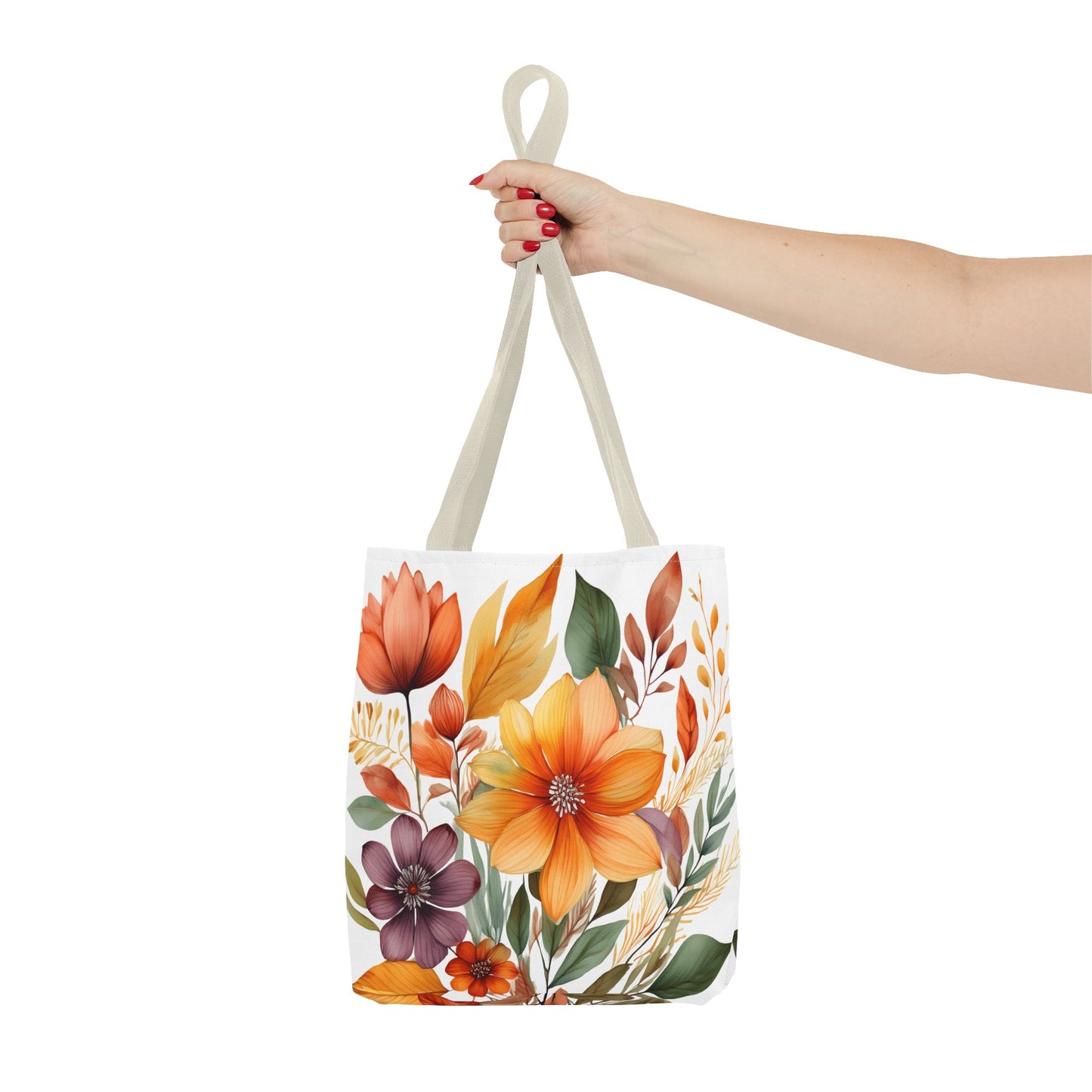 Boho Flowers 2 Tote Bag - Retro Vintage Style