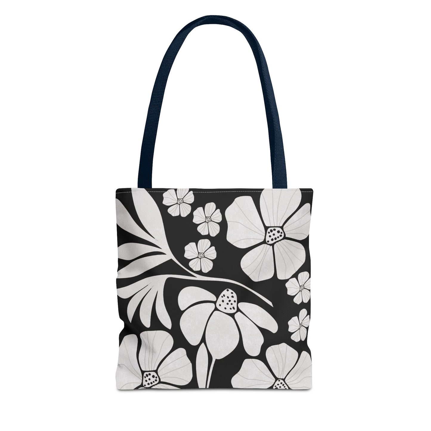 Boho Flowers Tote Bag - Retro Vintage Style