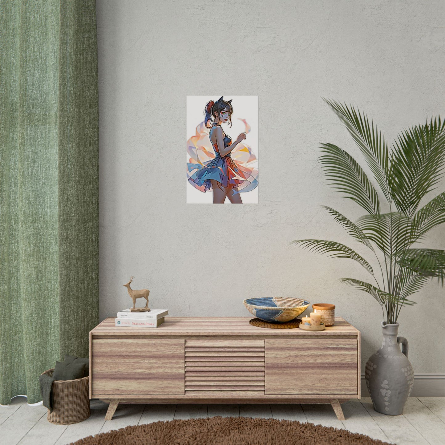 ✨Moonlit Grace: Anime Catgirl Aura for Casual Wear, Posters, Mugs and much more - Vibrant Art Print, Aesthetic Wall Decor, Stylish Home Decor, Unique Gift, Anime Inspired Art, Perfect for Any Room