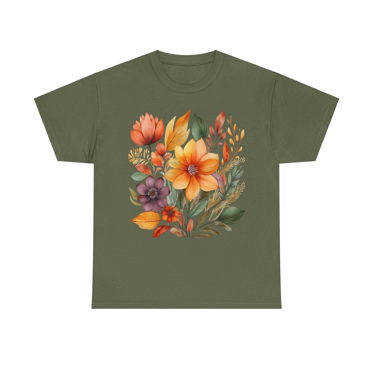 Bloom with Courage Floral Design -  Floral Tee