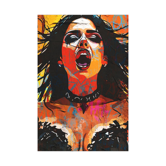Resonant Roar: Ignite Your Space with Vibrant Urban Expression - Bold Statement Matte Posters for Home Decor, Artistic Wall Art, Vibrant Prints, Unique Gift Idea, Modern Artwork