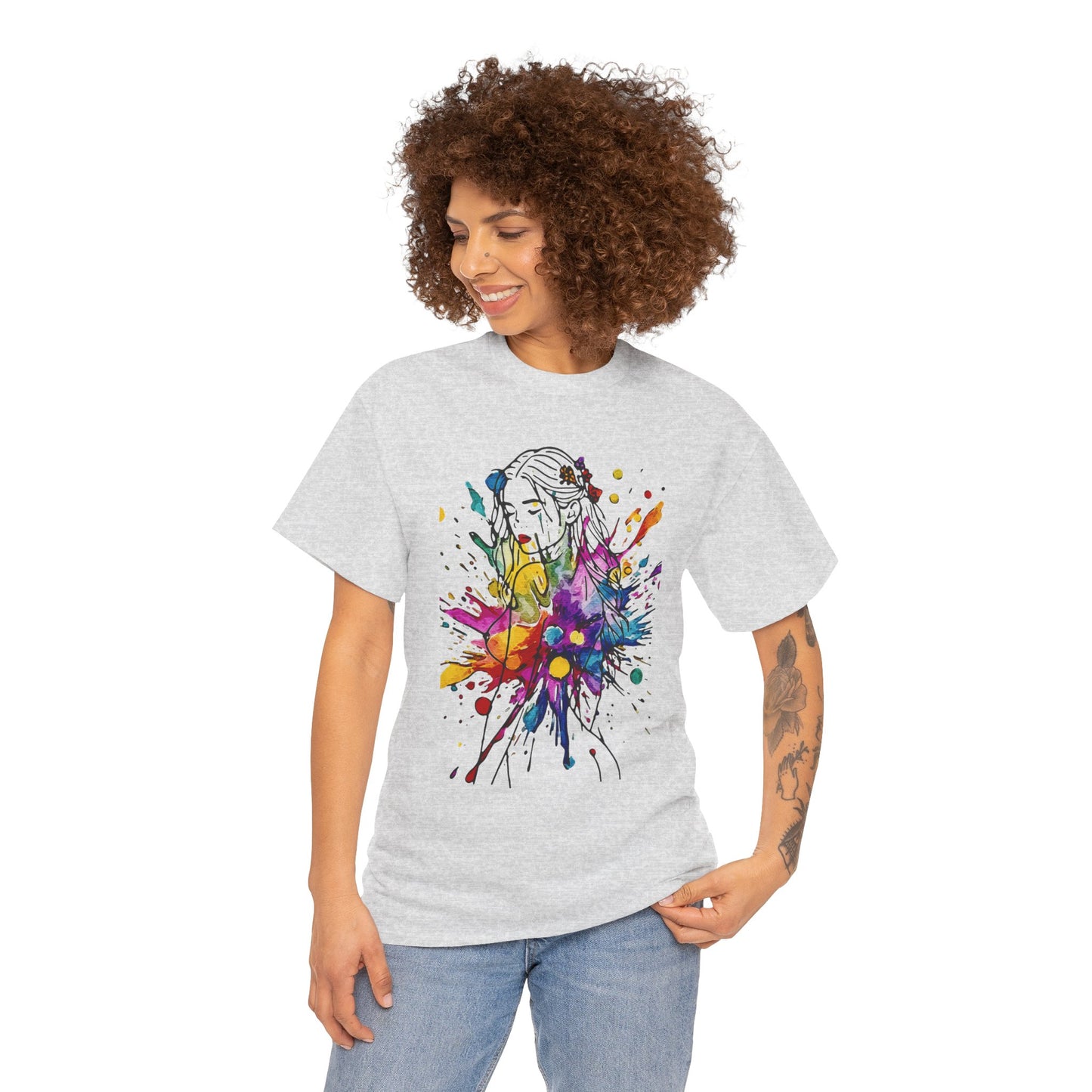'Beauty Is Everywhere' — Celebrate Color, Confidence & Creative Joy - Colorful Artistic Unisex Heavy Cotton Tee, Vibrant Graphic Shirt, Graphic Tee, Unique Gift for Art Lovers, Casual Wear, Festival Clothing